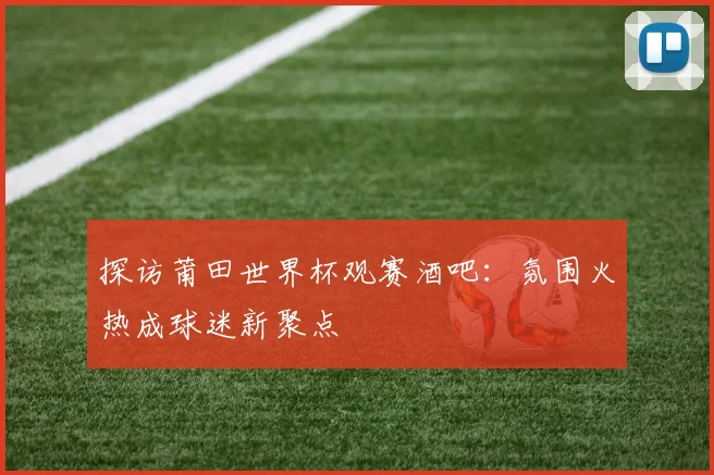 探访莆田世界杯观赛酒吧：氛围火热成球迷新聚点
